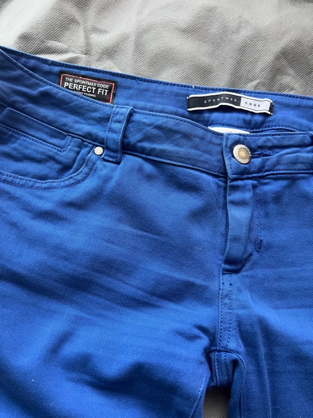 Sportmax Men Slim Royal Blue Jeans